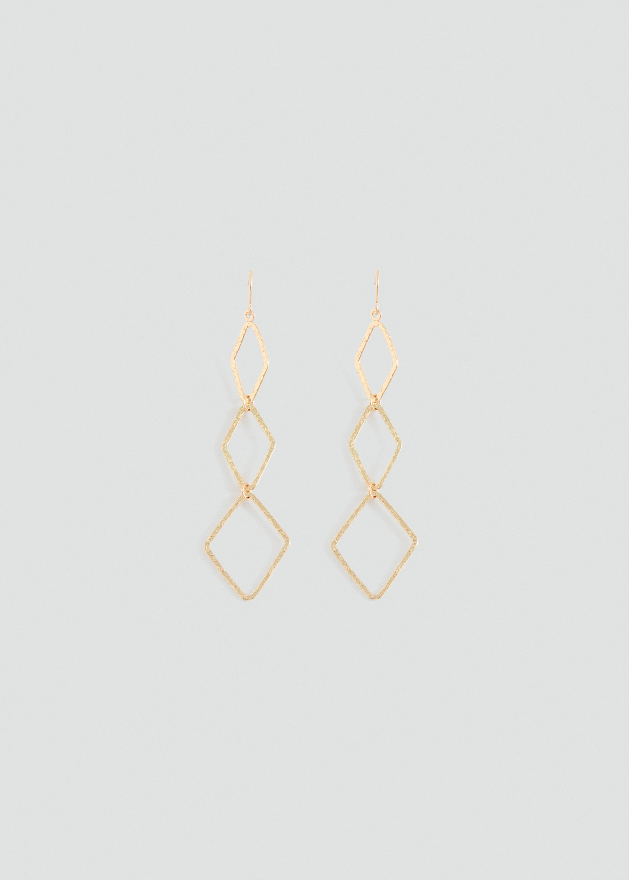 Long diamond-shaped earrings - Article without model