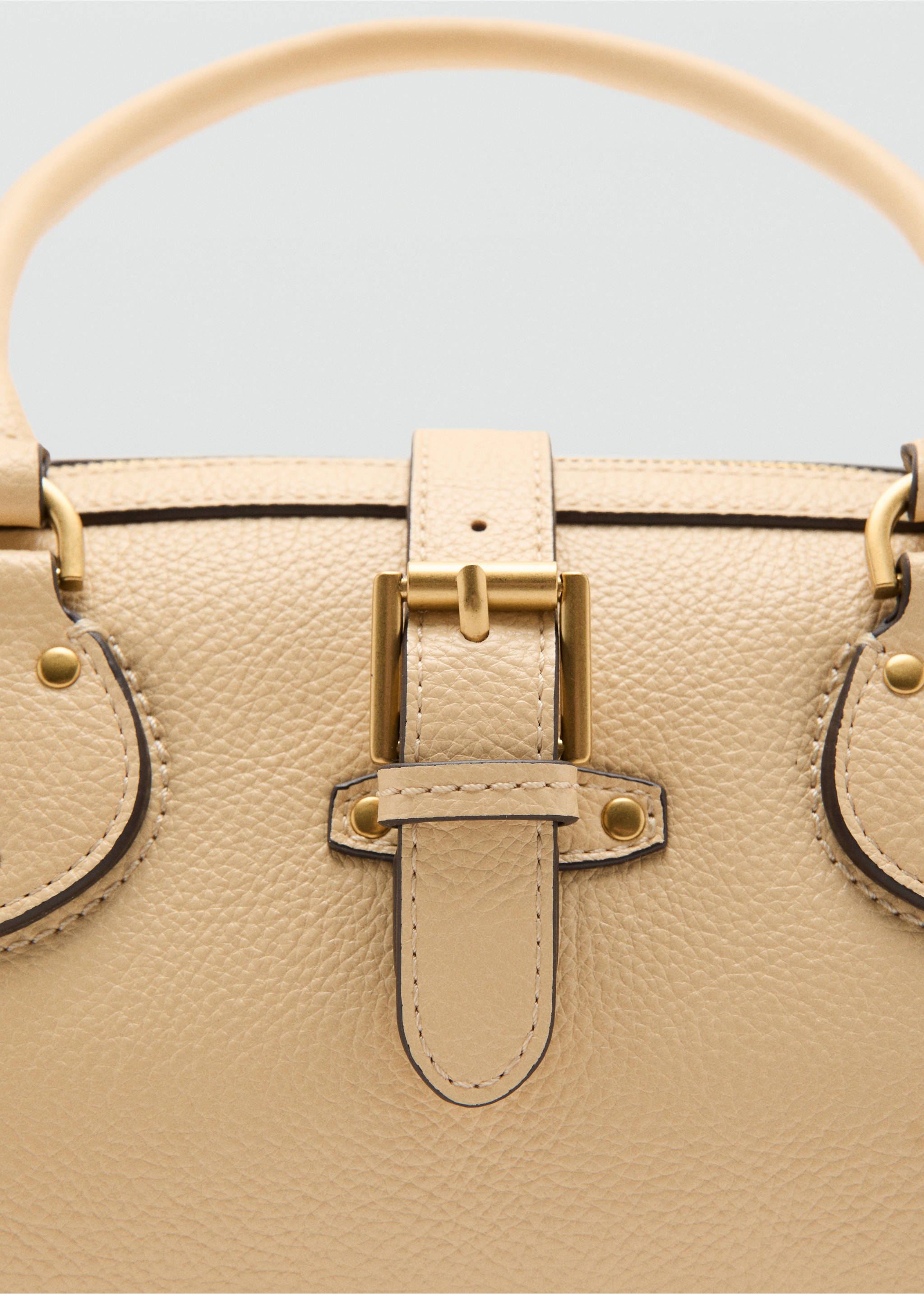 Shoulder bag buckle - Details of the article 1, Pastel Yellow. Ref: 37031424-00.