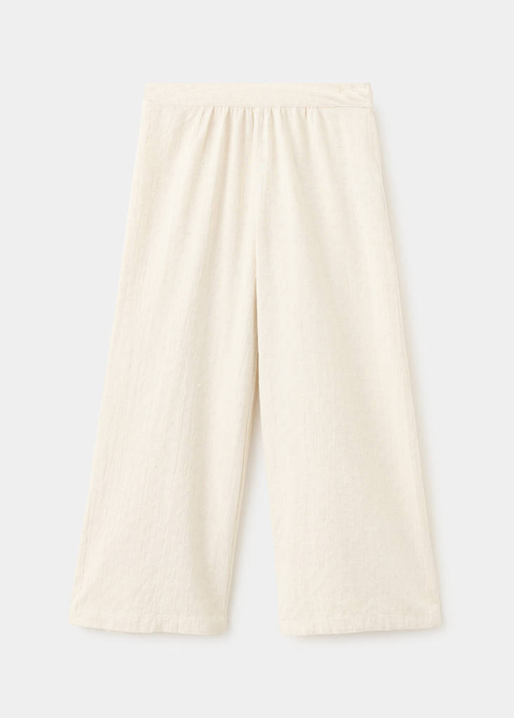 Cotton linen trousers - thumbnail 3