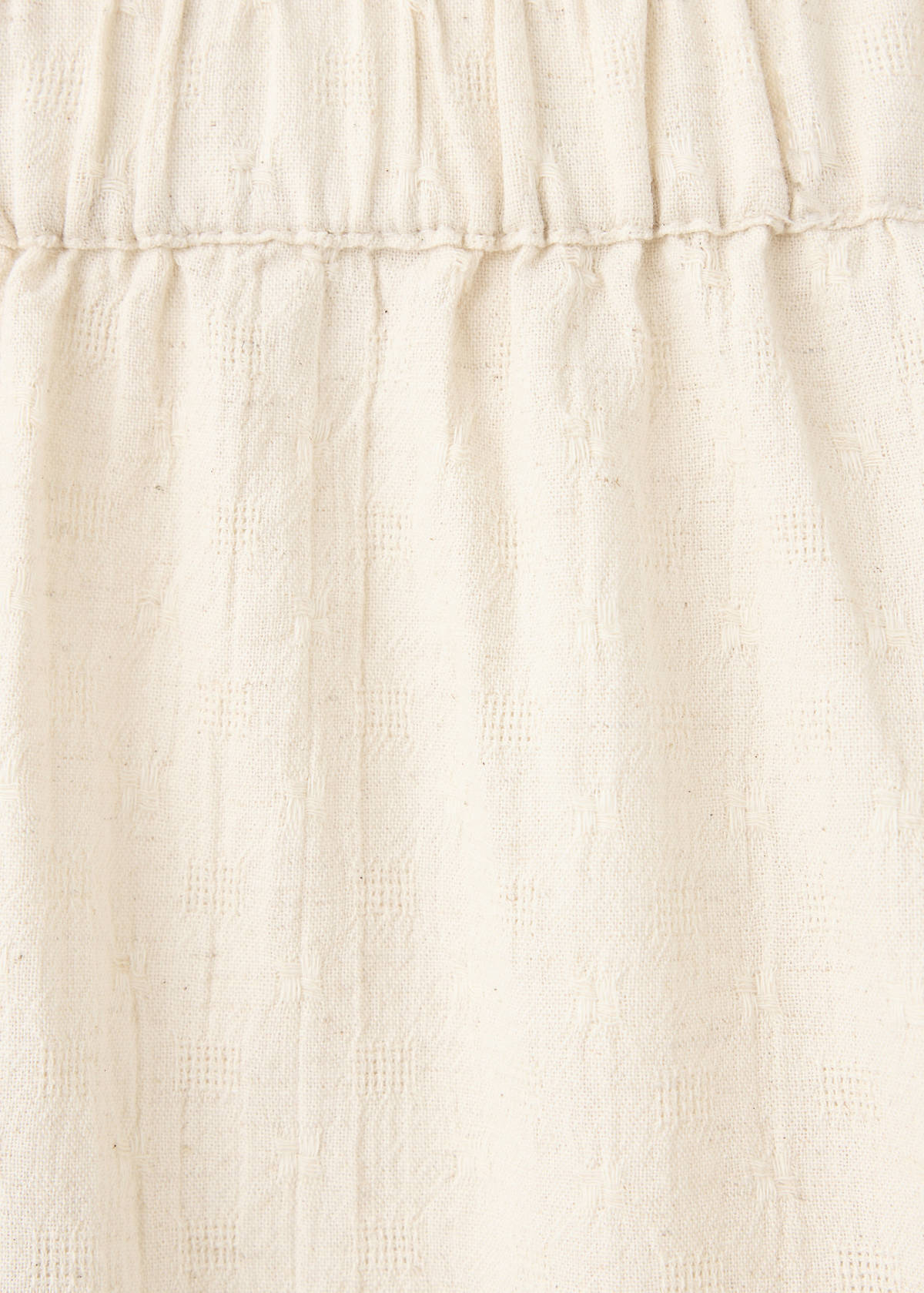 Cotton linen trousers — Ecru