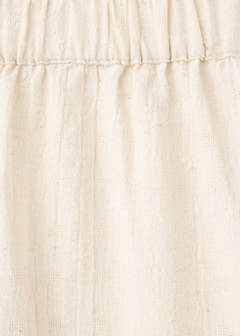 Cotton linen trousers — Ecru 4