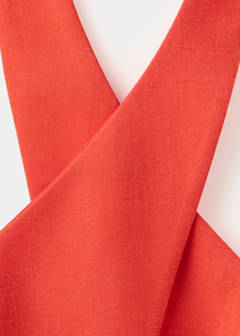 Crossed lyocell gilet — Clementine 8