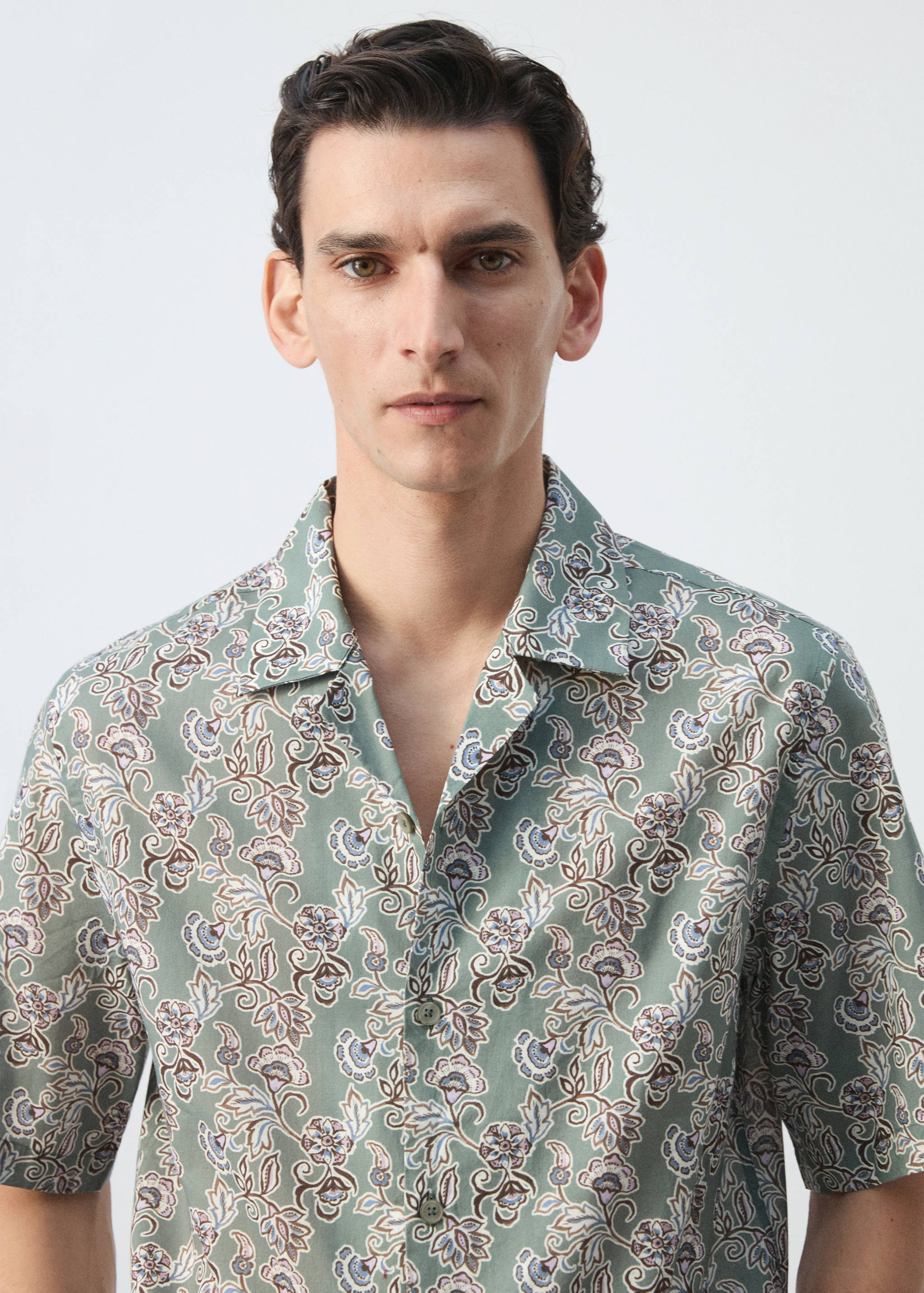 Chemise col bowling 100 % coton - Détail de l'article 1