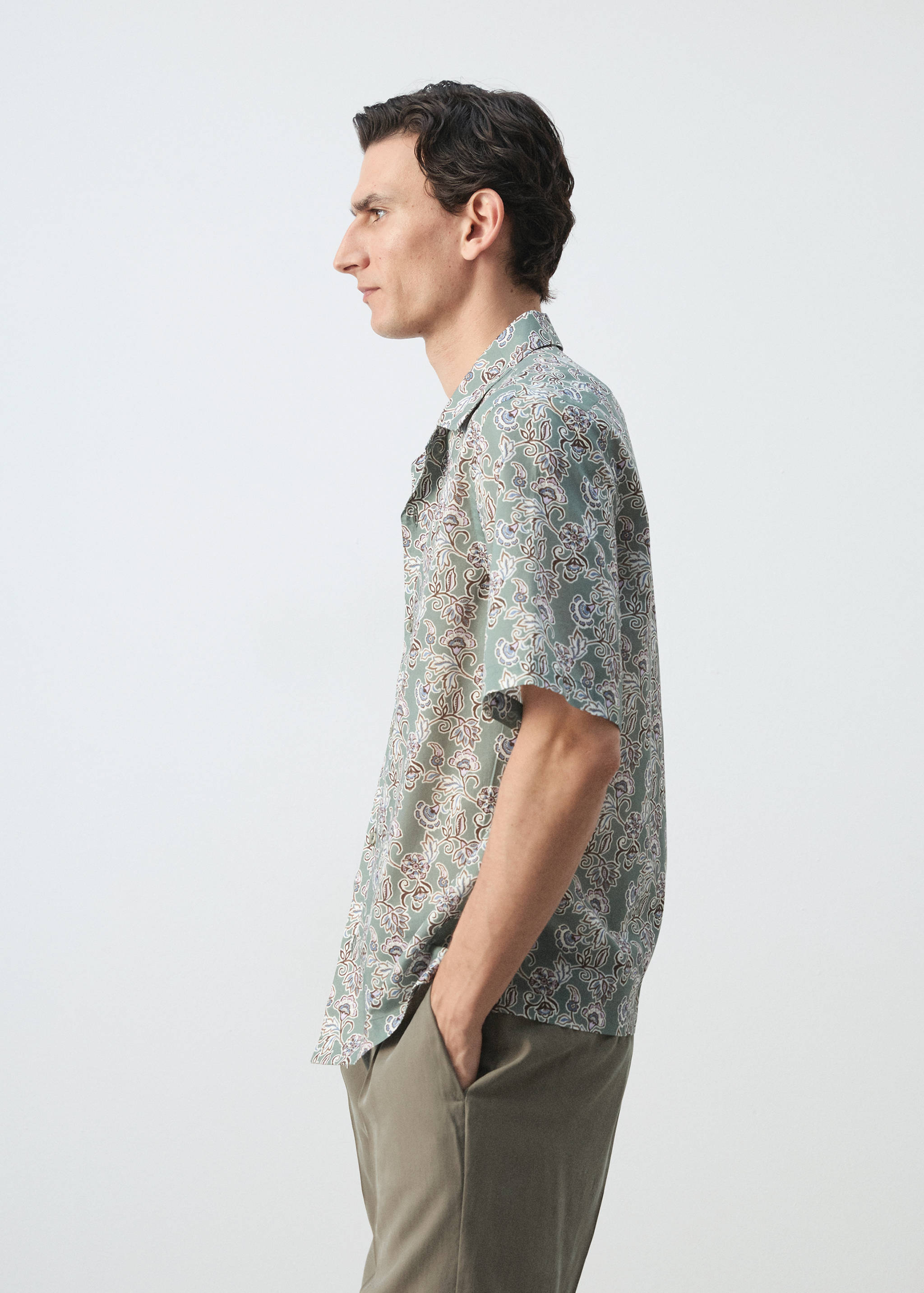 Chemise col bowling 100 % coton - Détail de l'article 2