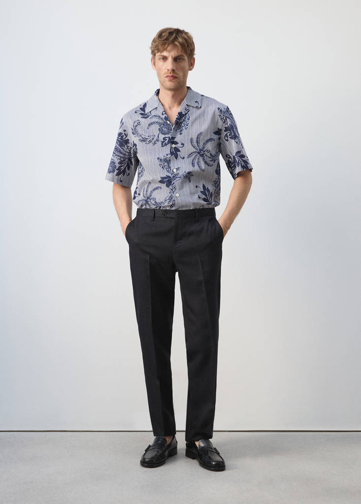 100% cotton printed shirt