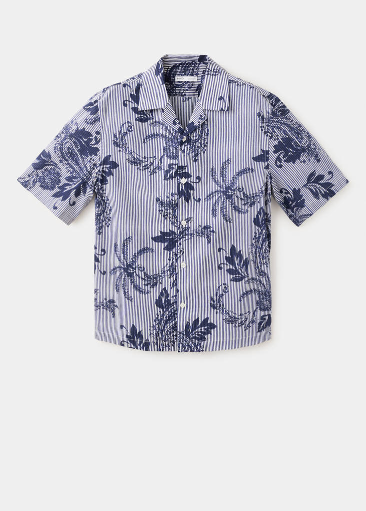 100% cotton printed shirt - thumbnail 4