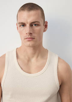 Slim-fit cotton tank top — Off White 4
