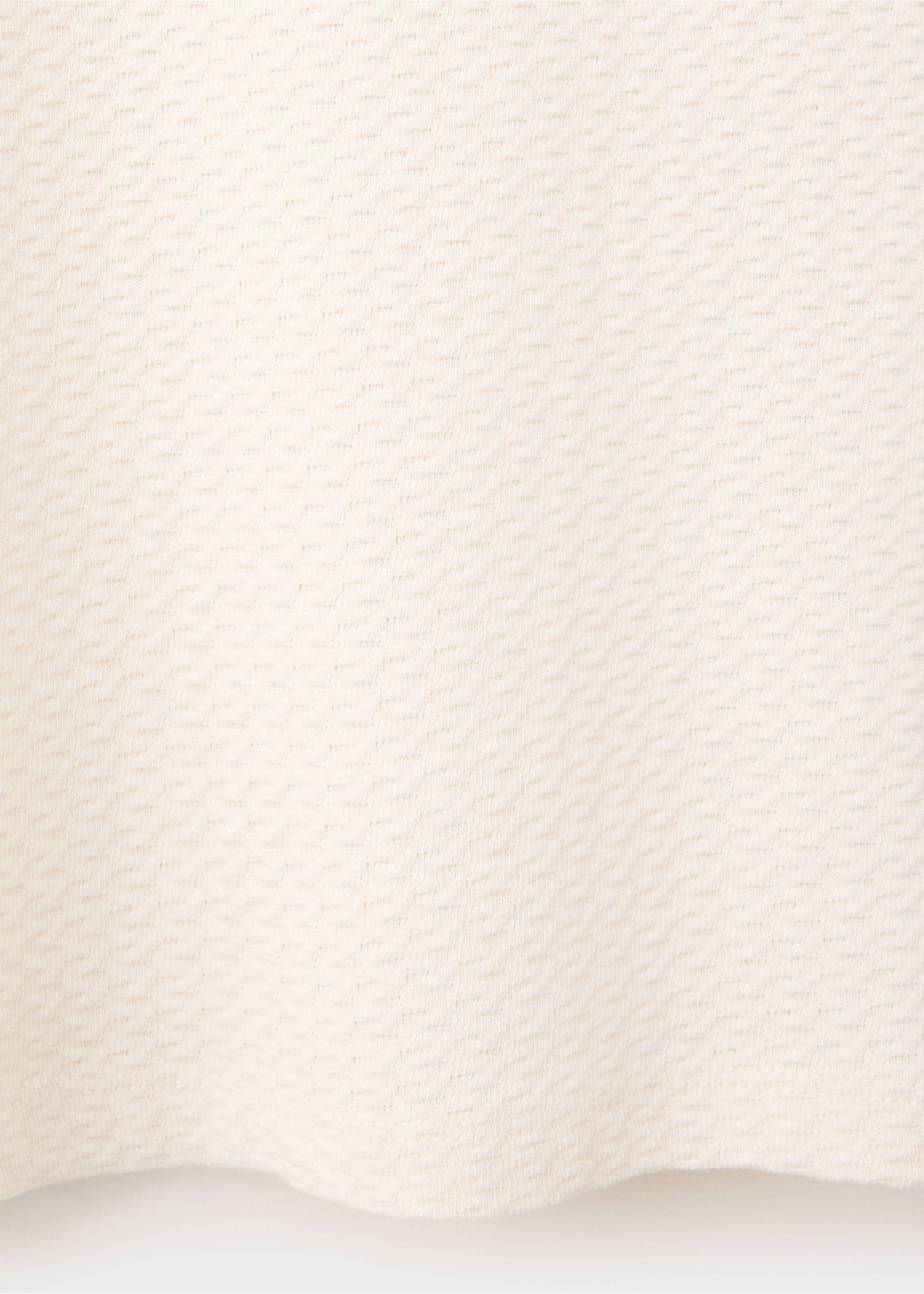 Débardeur slim-fit en coton - Détail de l'article 0, Blanc cassé. Ref: 37031437-00.
