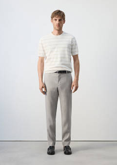 Slim fit striped jersey t-shirt — Off White 2