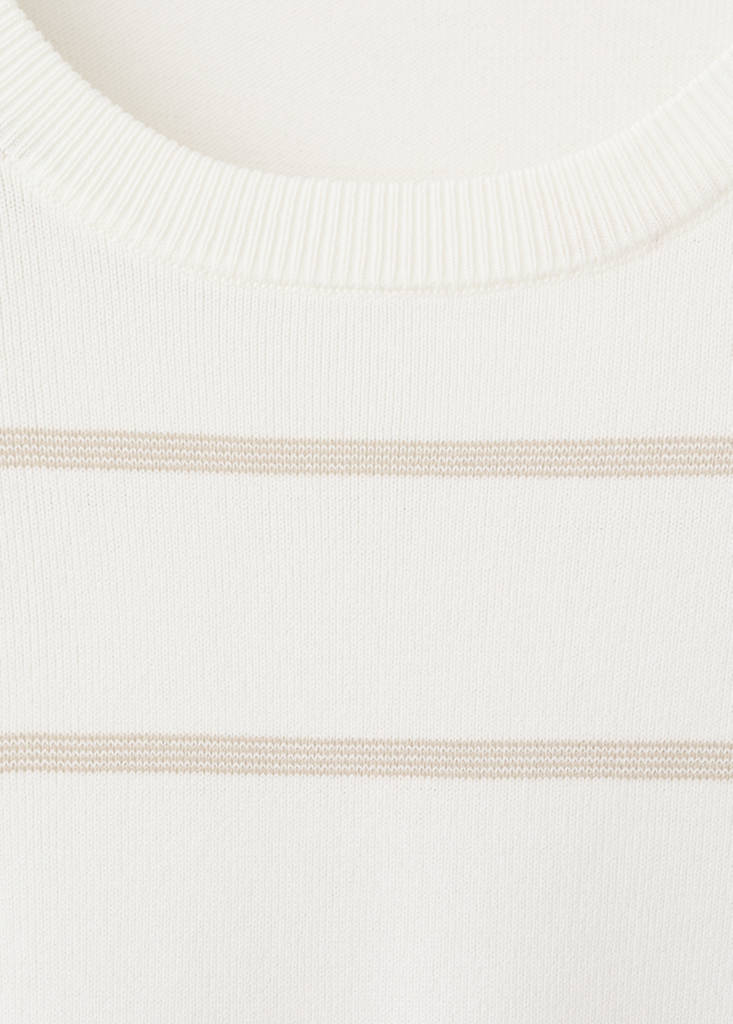 Slim fit striped jersey t-shirt — Off White