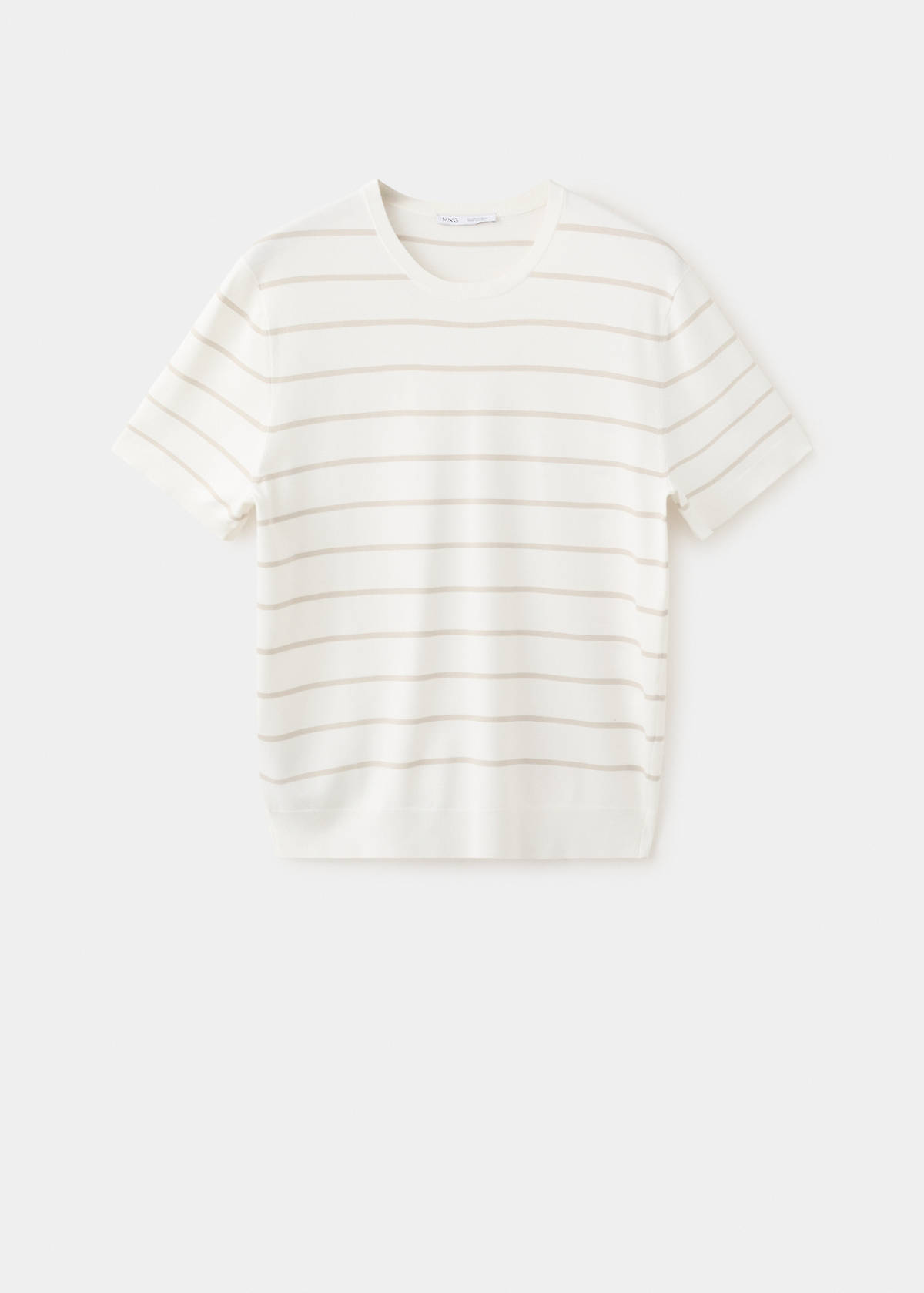 Slim fit striped jersey t-shirt — Off White