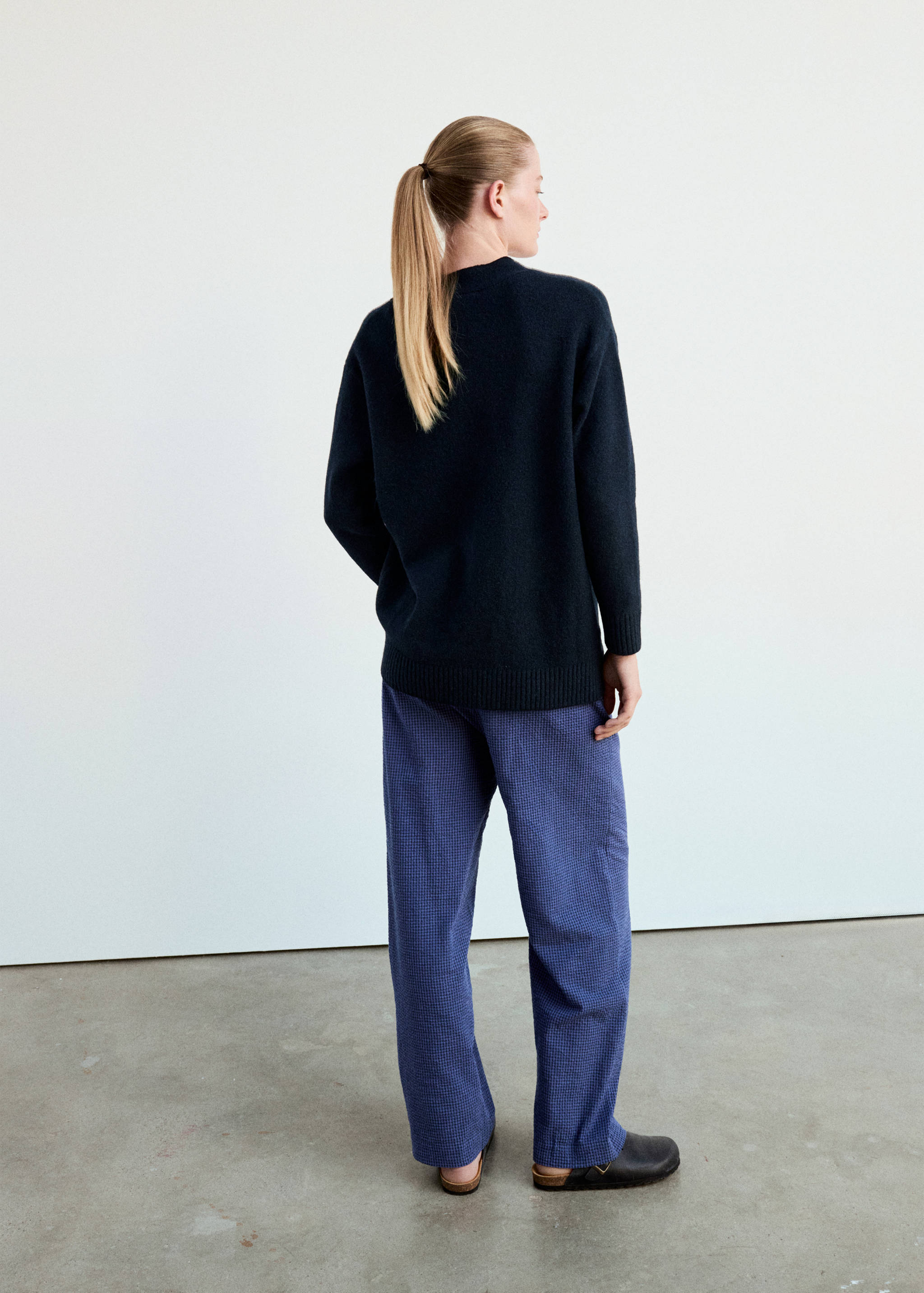 Cardigan de pyjama en maille à boutons - Verso de l’article