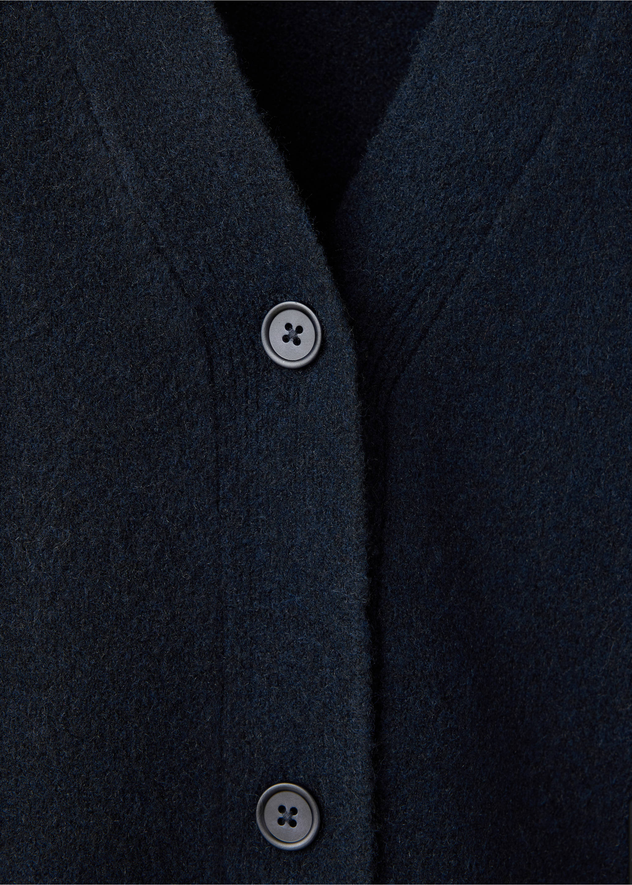 Cardigan de pyjama en maille à boutons - Détail de l'article 8, Bleu marine foncé. Ref: 37031440-00.