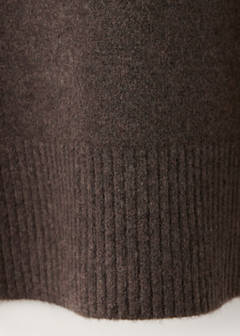 Turtleneck knit sweater — Chocolate 9