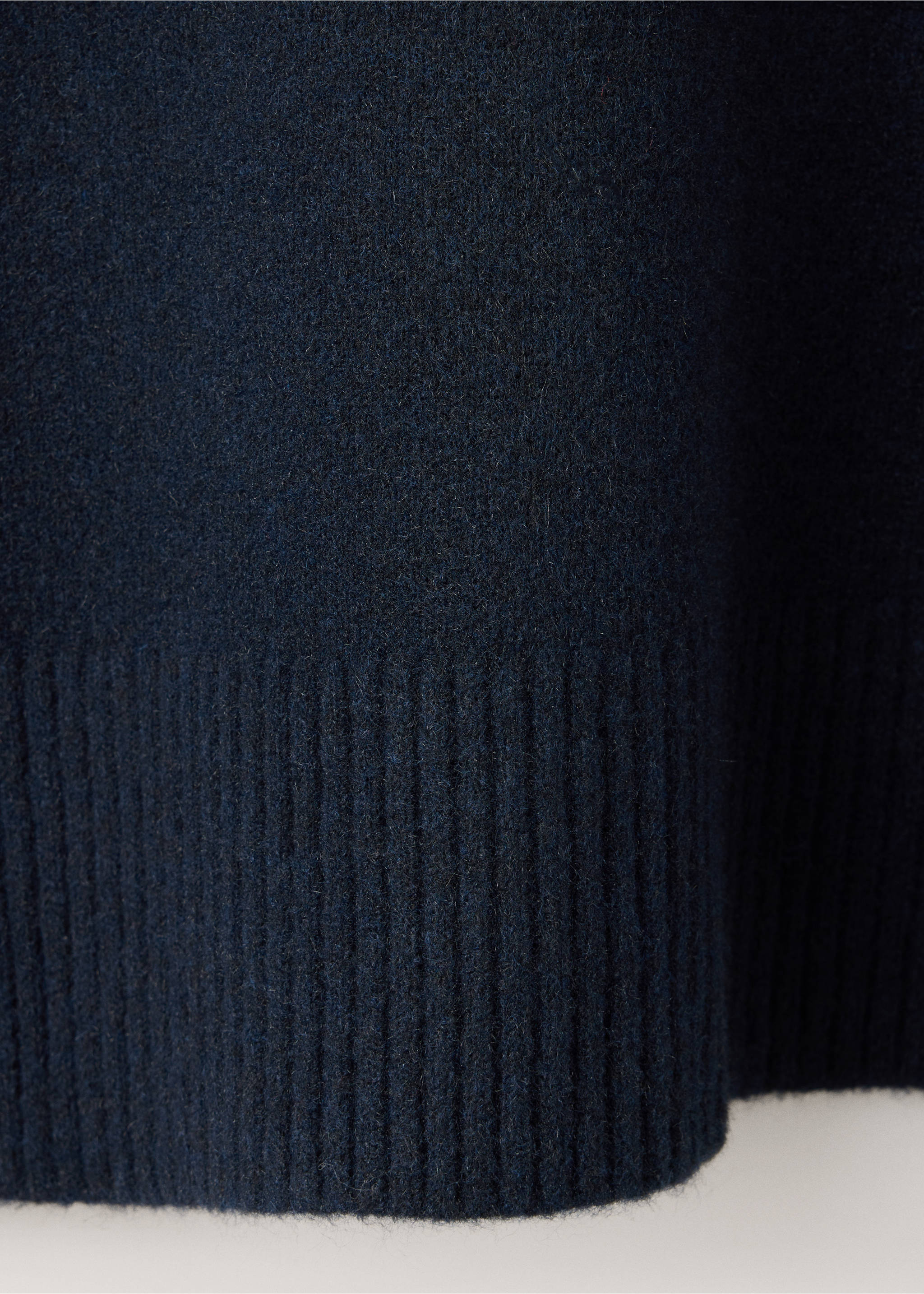 Jersey pyjama top with roll neck - Details of the article 0, Navy. Ref: 37031441-00.