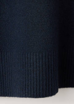 Turtleneck knit sweater — Navy 8