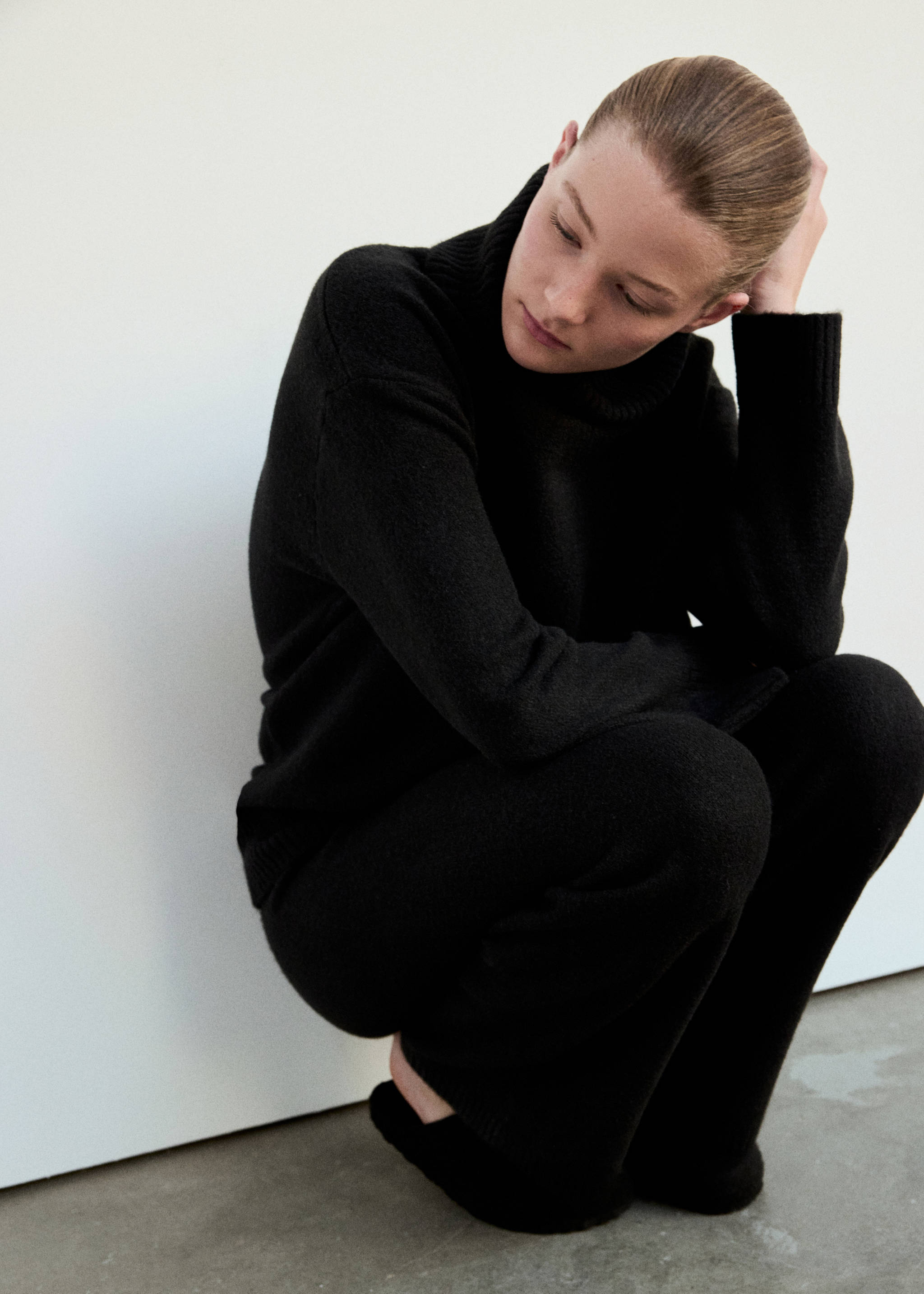 Jersey pyjama top with roll neck - Details of the article 3
