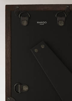 Small carved wooden photo frame — Chocolate 3