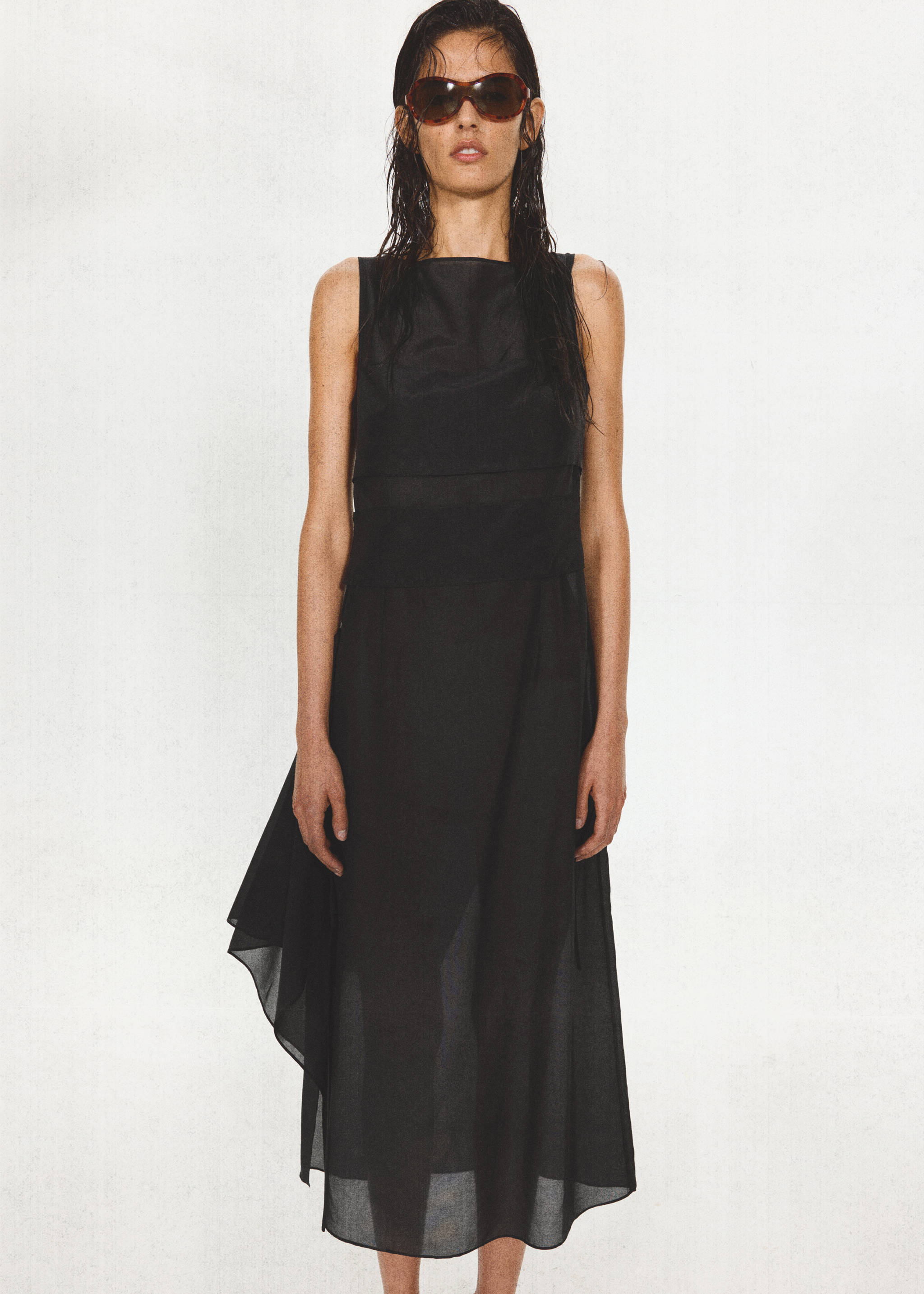 graduation commencement dress Black Sleeveless Party Prom Dress Graduation Gown fg5954