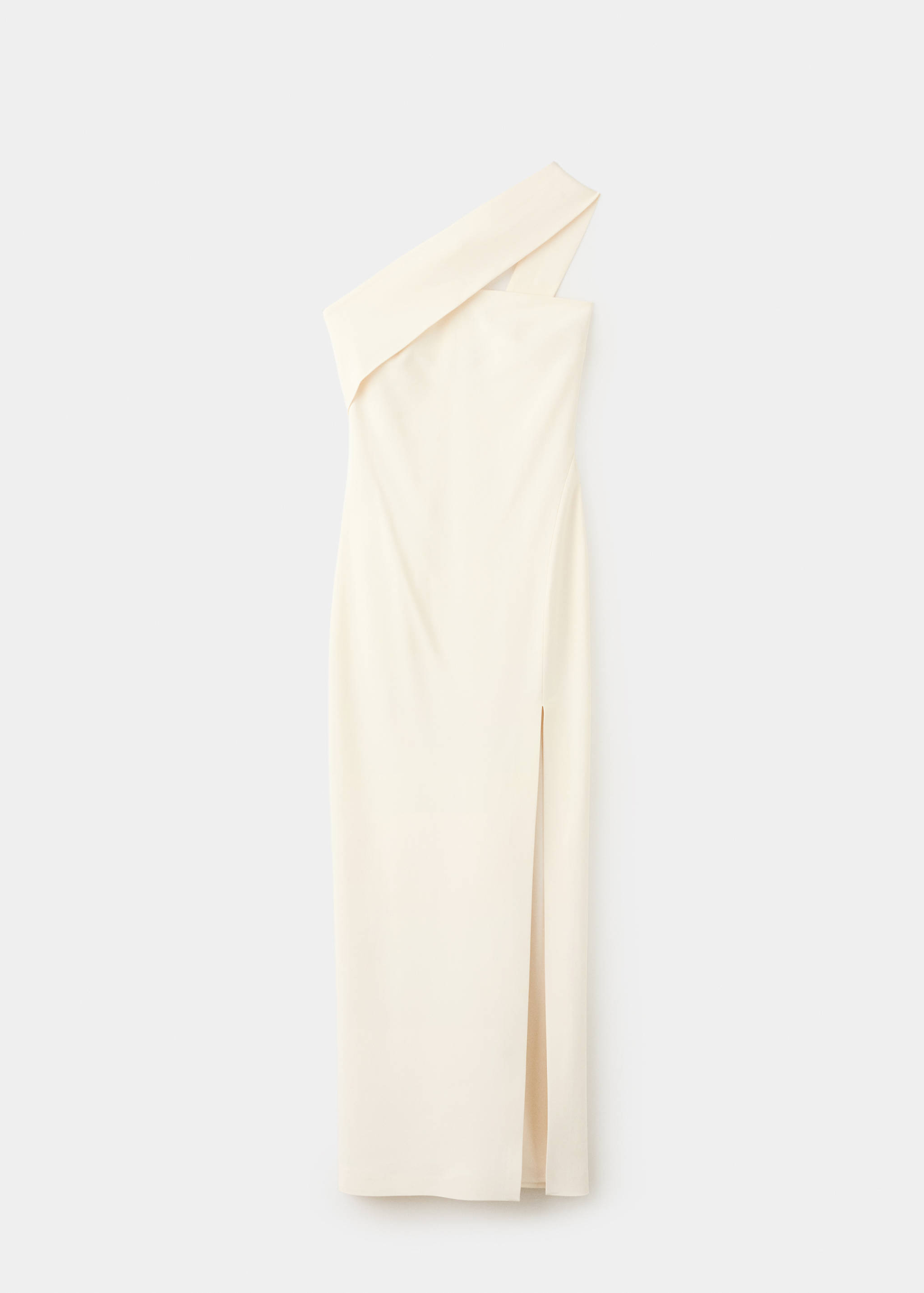 Long dress with an asymmetric neckline - Article without model
