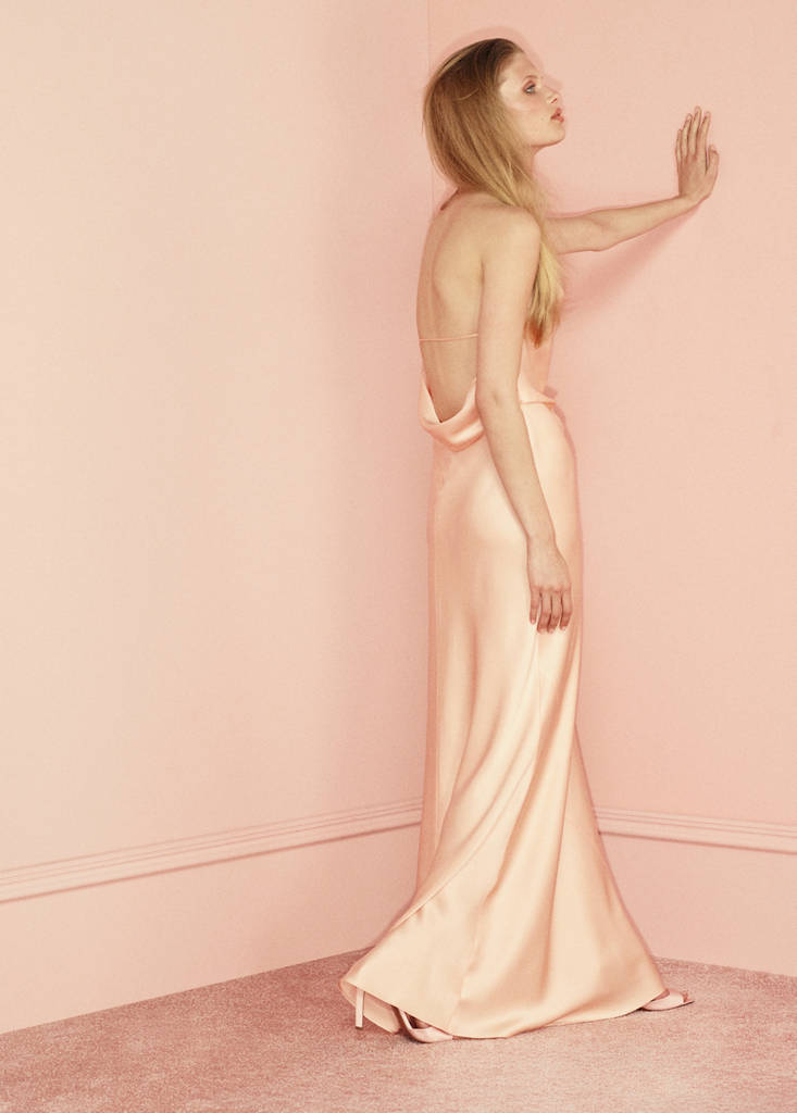 mango draped satin dress with bow detail Mango Women's Asymmetrical Satin Dress