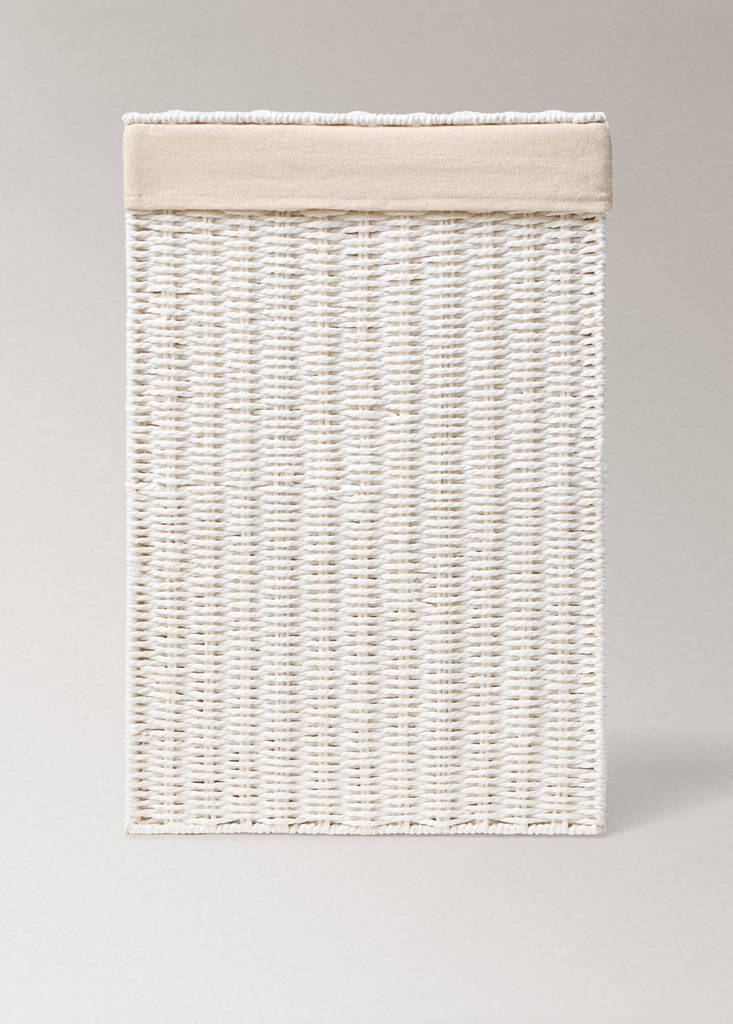 Medium paper laundry basket — White