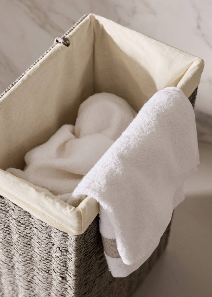 Medium paper laundry basket — Grey