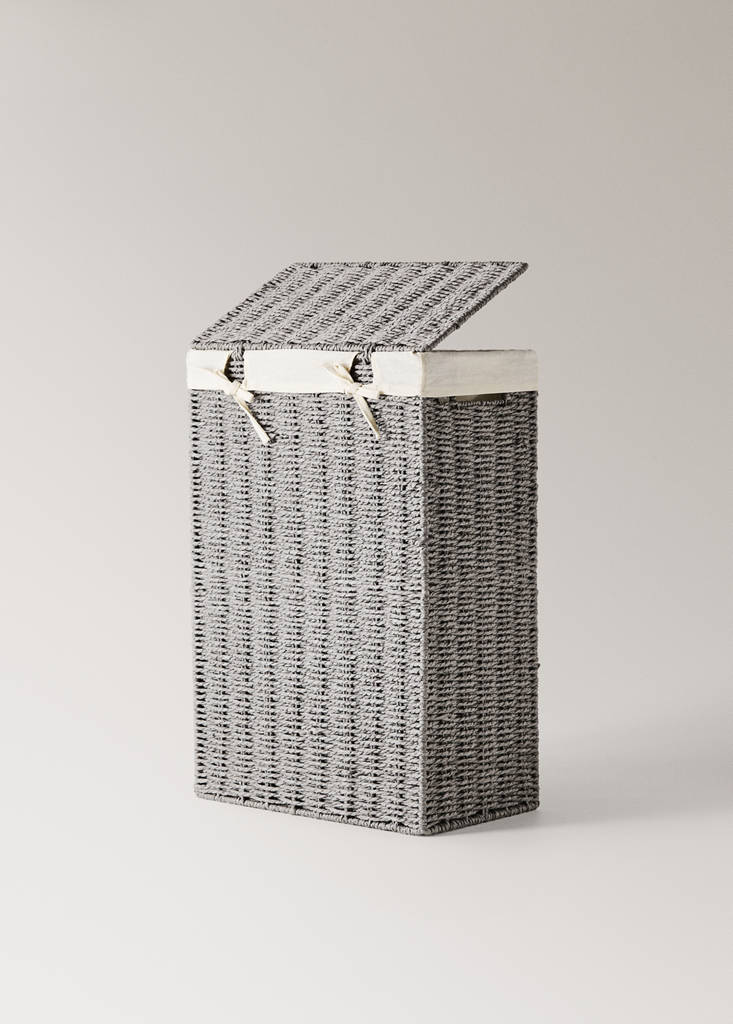 Medium paper laundry basket — Grey