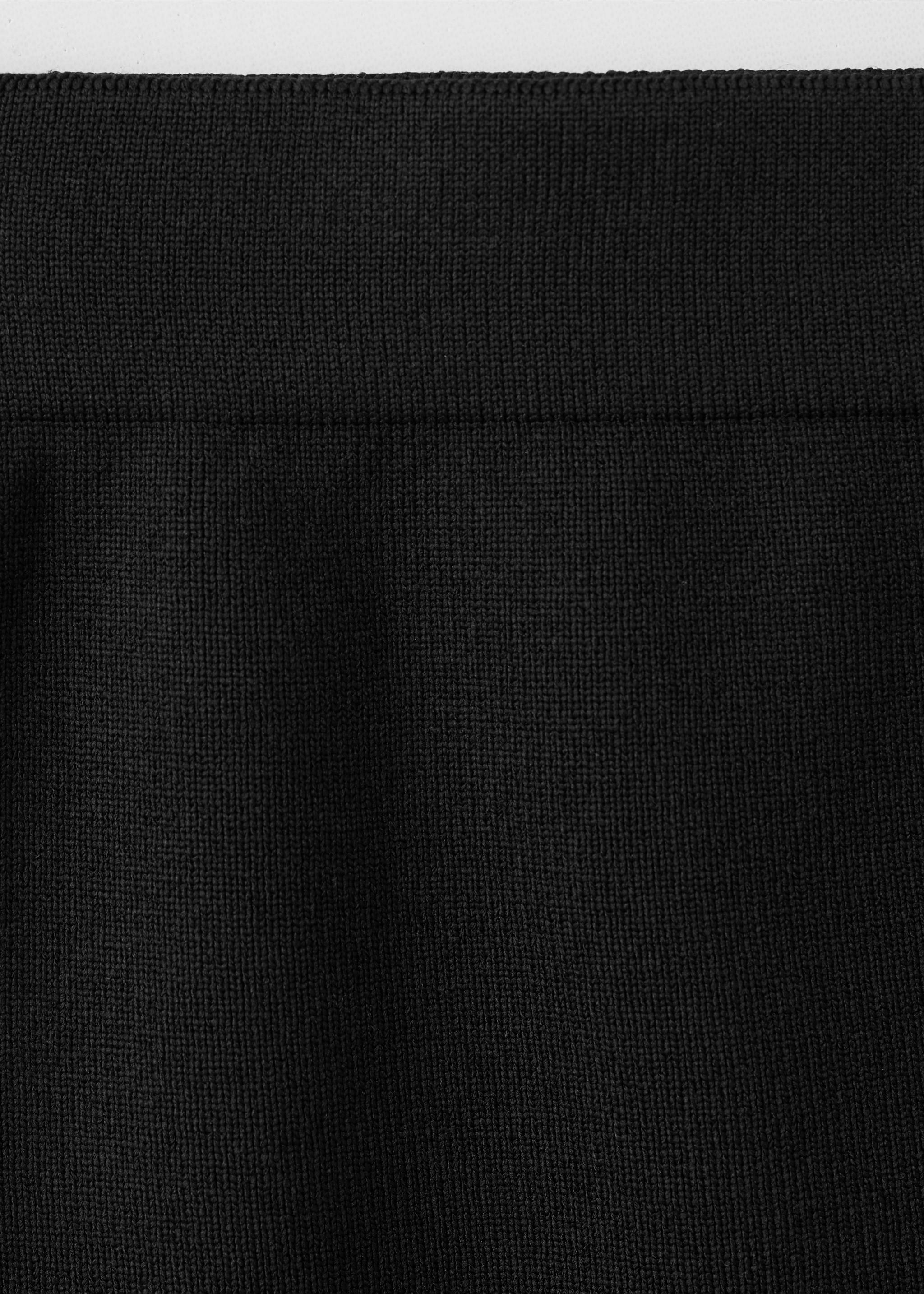 Falda corta abertura lateral - Detalle del artículo 8, Negro. Ref: 37031457-00.