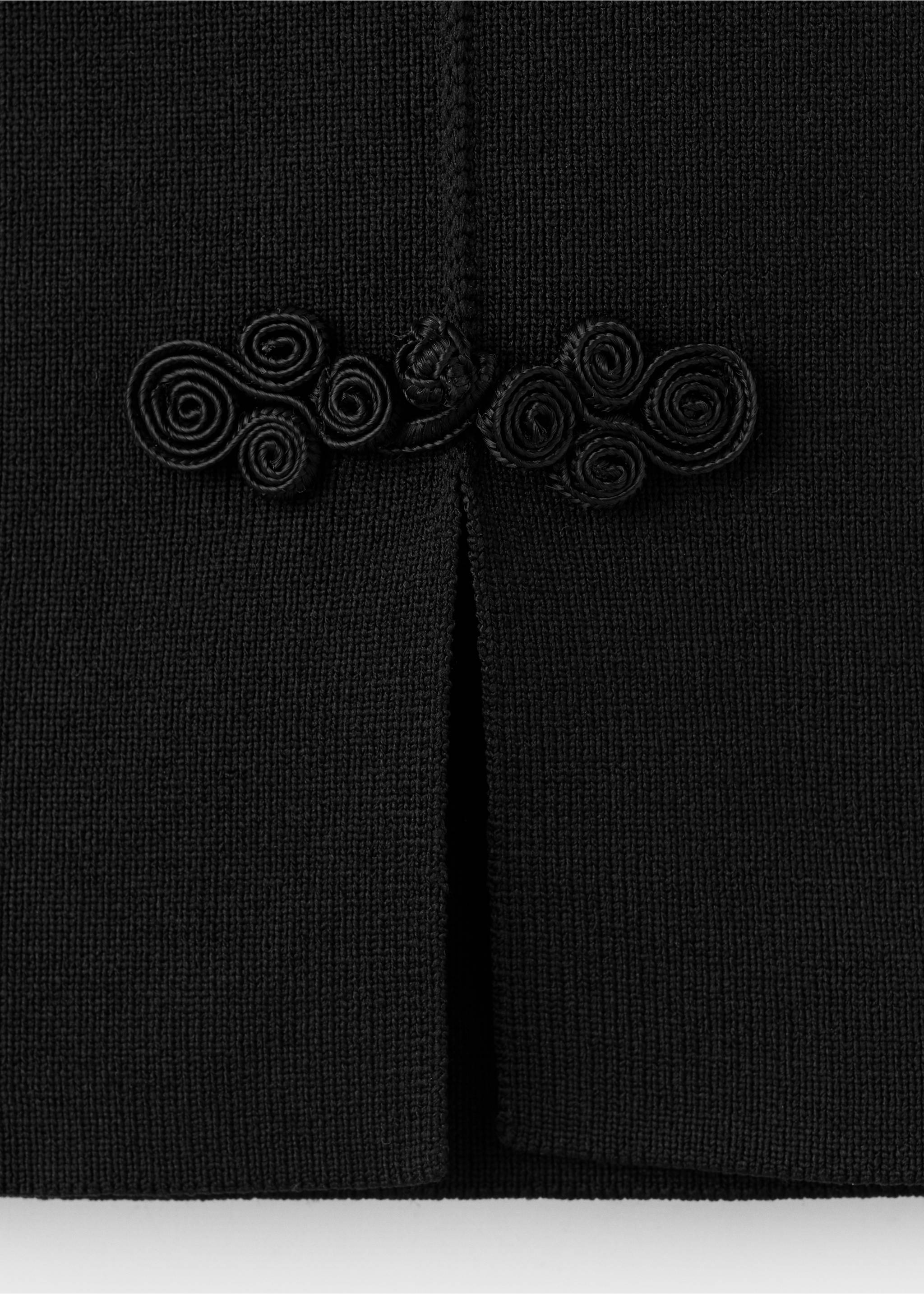 Falda corta abertura lateral - Detalle del artículo 0, Negro. Ref: 37031457-00.