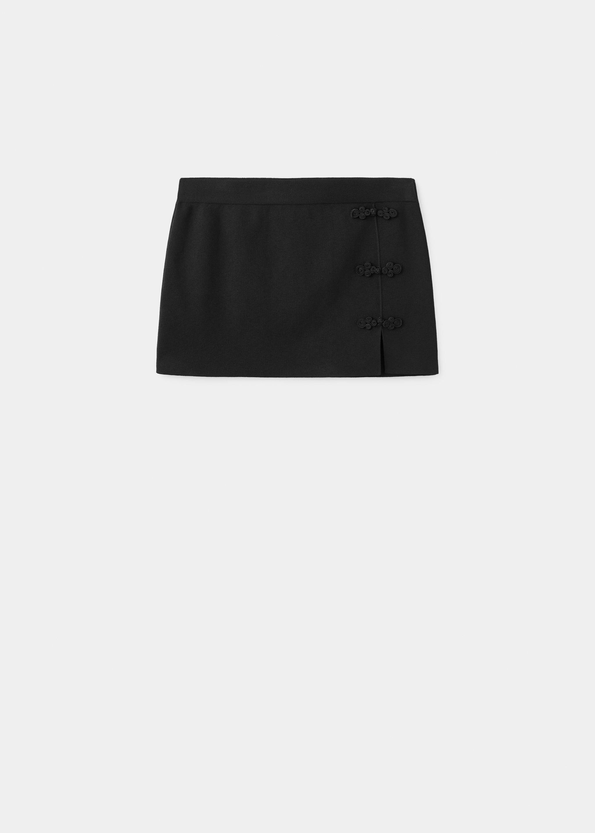Short skirt with side opening - Article without model