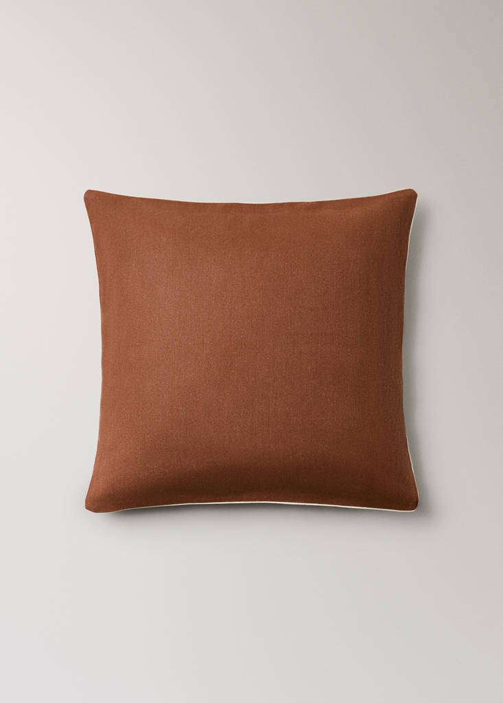 Cotton cushion cover, textured weave, 60 x 60 cm - thumbnail 8