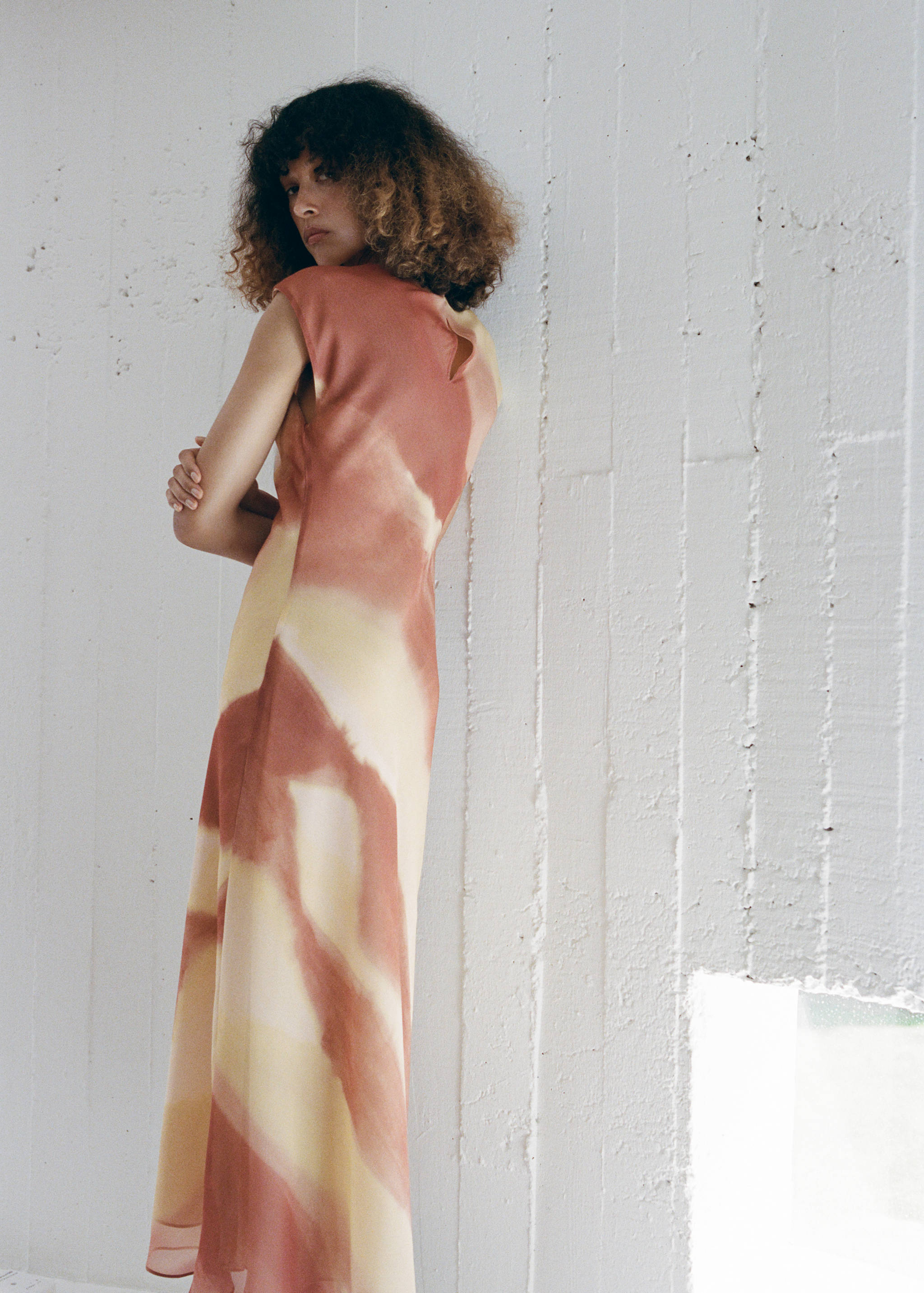 A-line printed dress - Reverse of the article