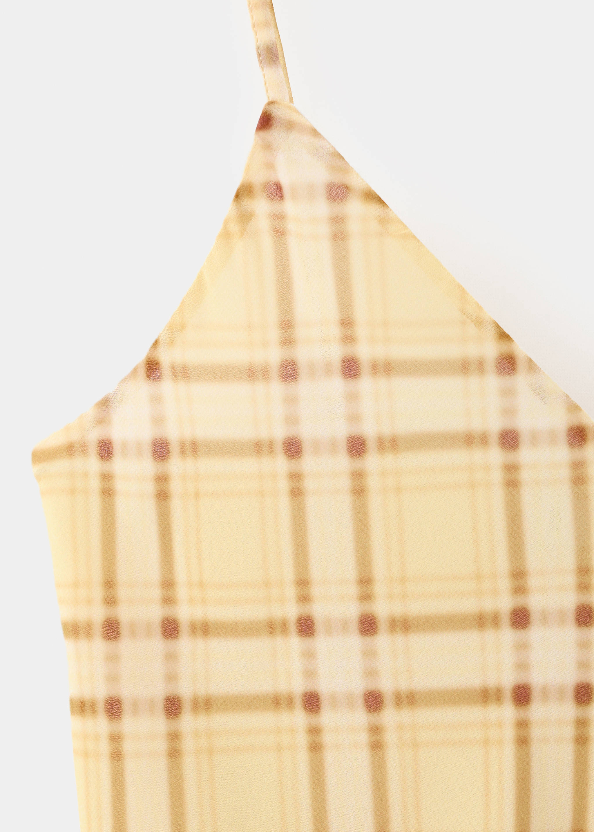 Asymmetrisches Kleid mit Karomuster - Detail des Artikels 8