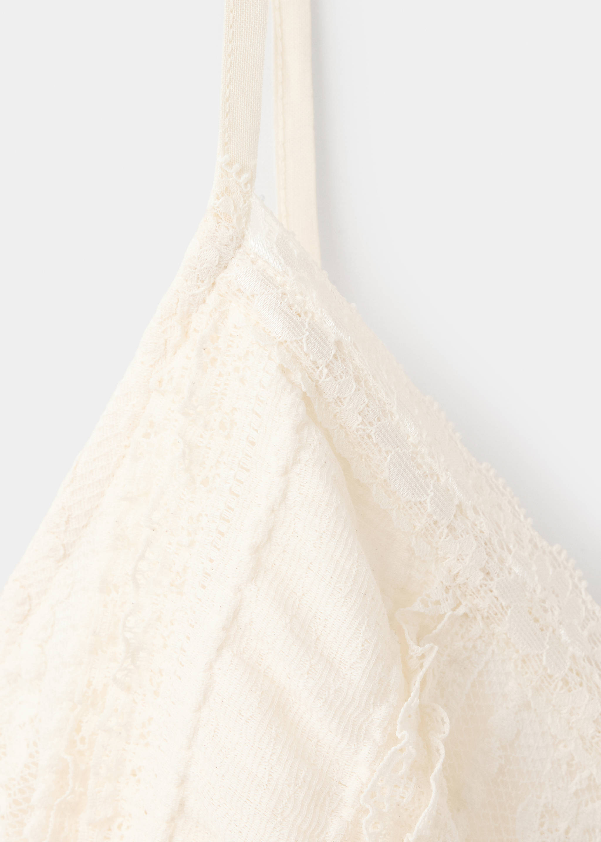Top decote em V com renda - Pormenor do artigo 8