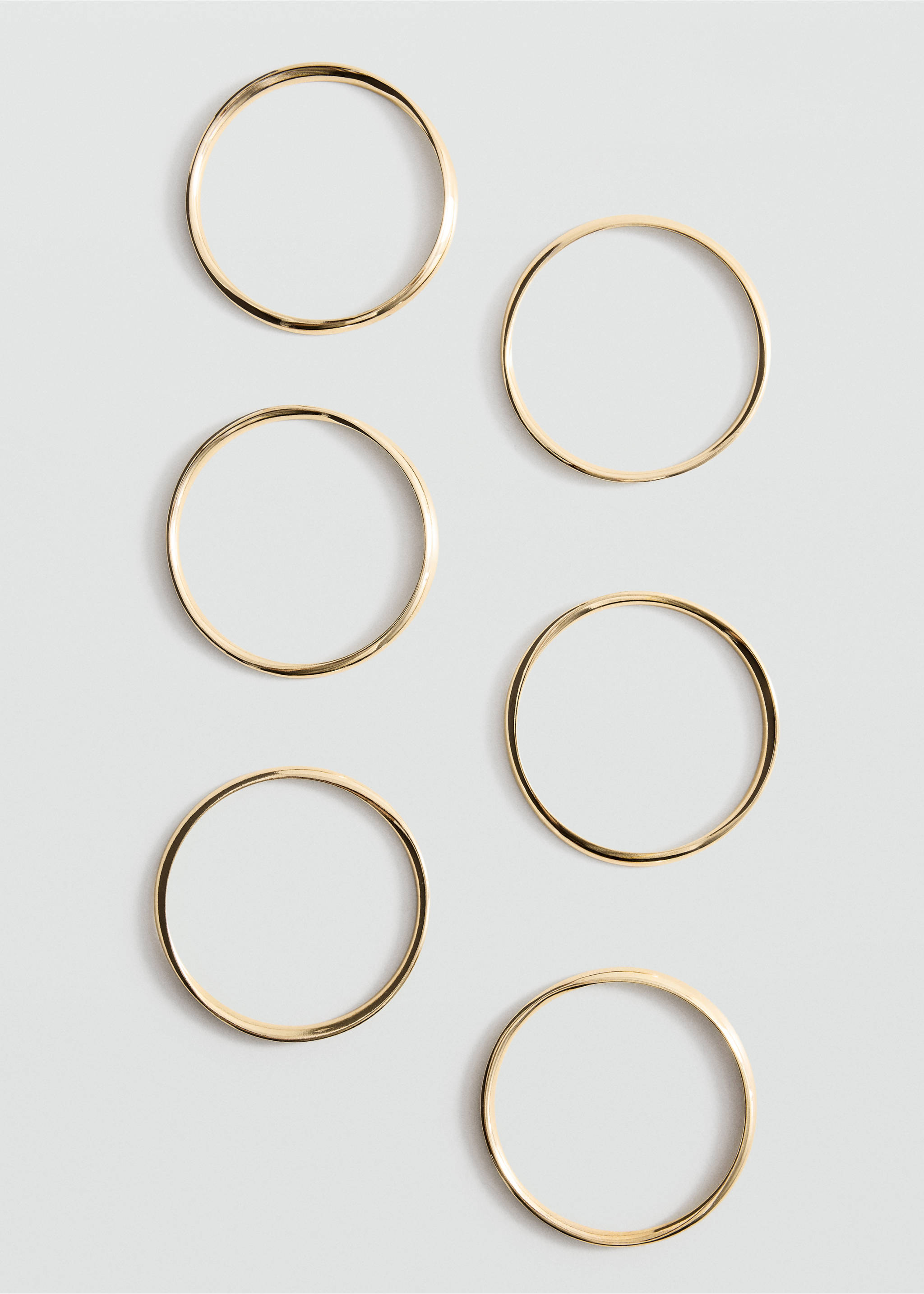 Mixed bracelet set - Medium plane, Gold. Ref: 37031470-00.