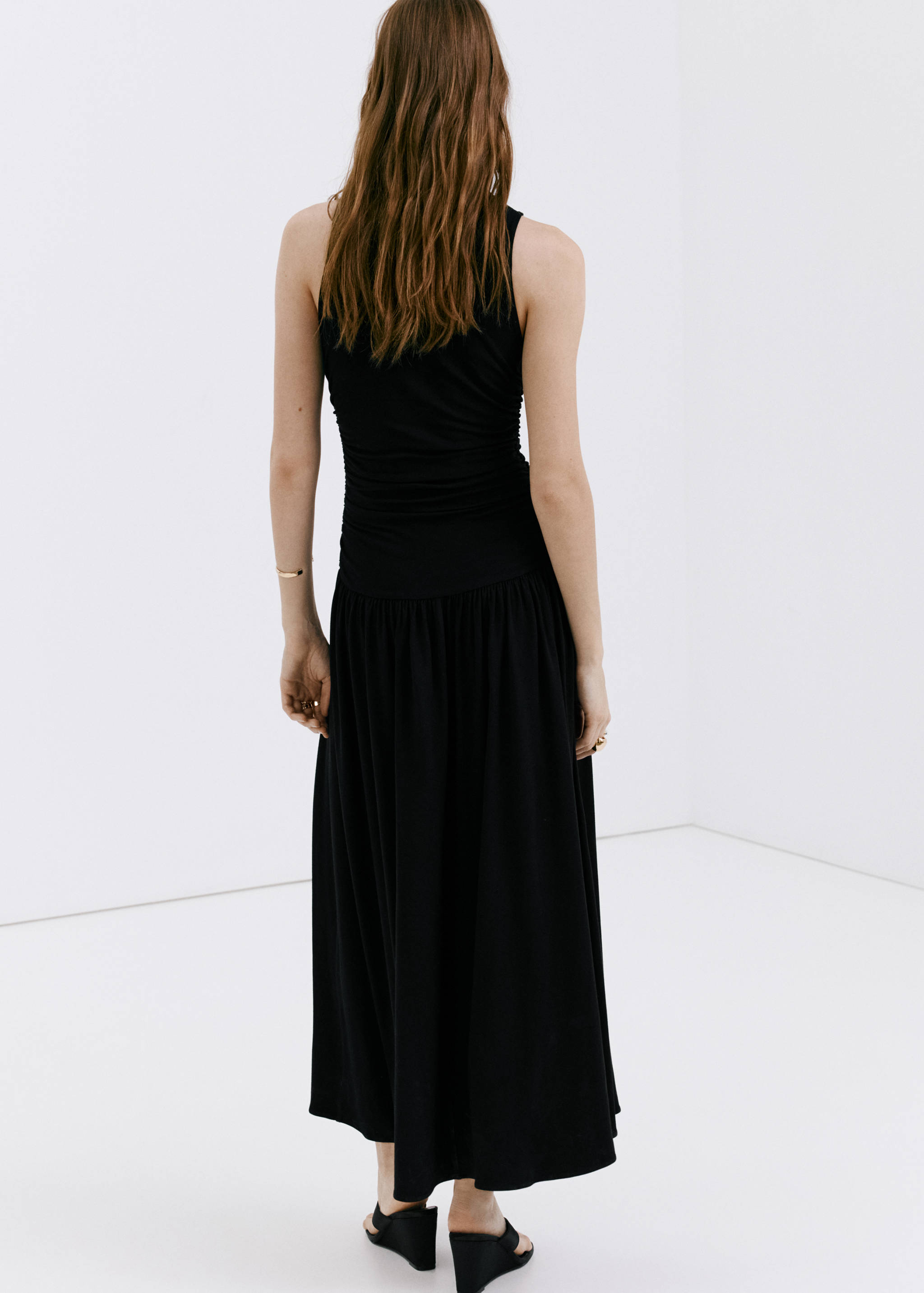 Robe longue froncée - Verso de l’article