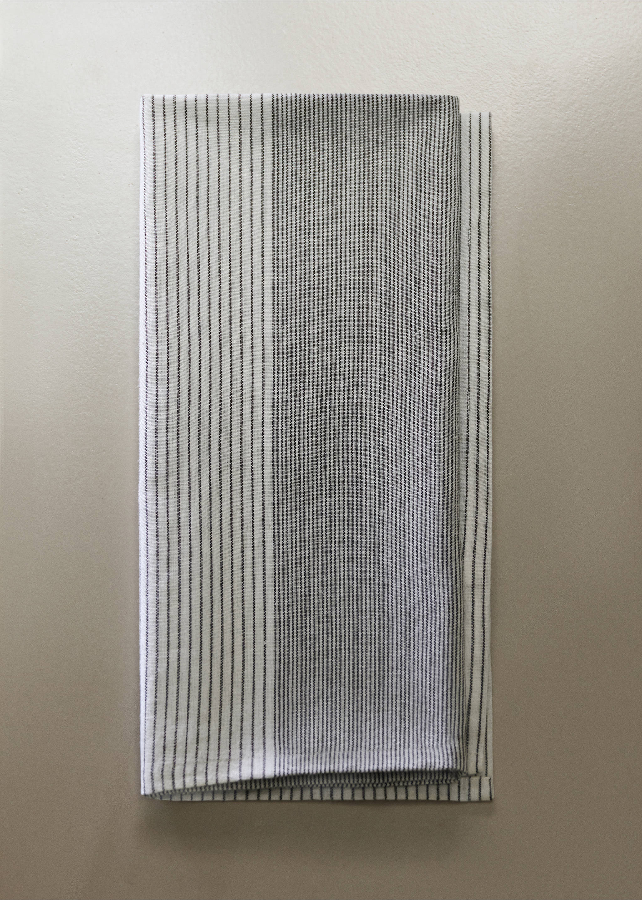 Striped cotton cloths - General plane, Grey. Ref: 37031474-00.
