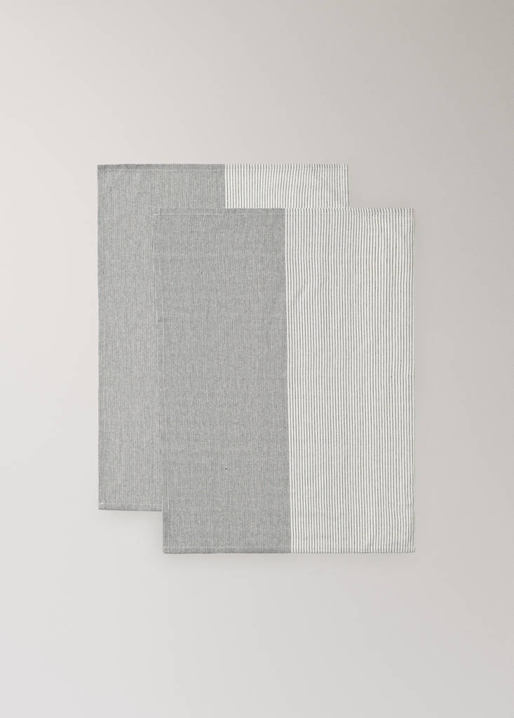 Striped cotton cloths — Grey