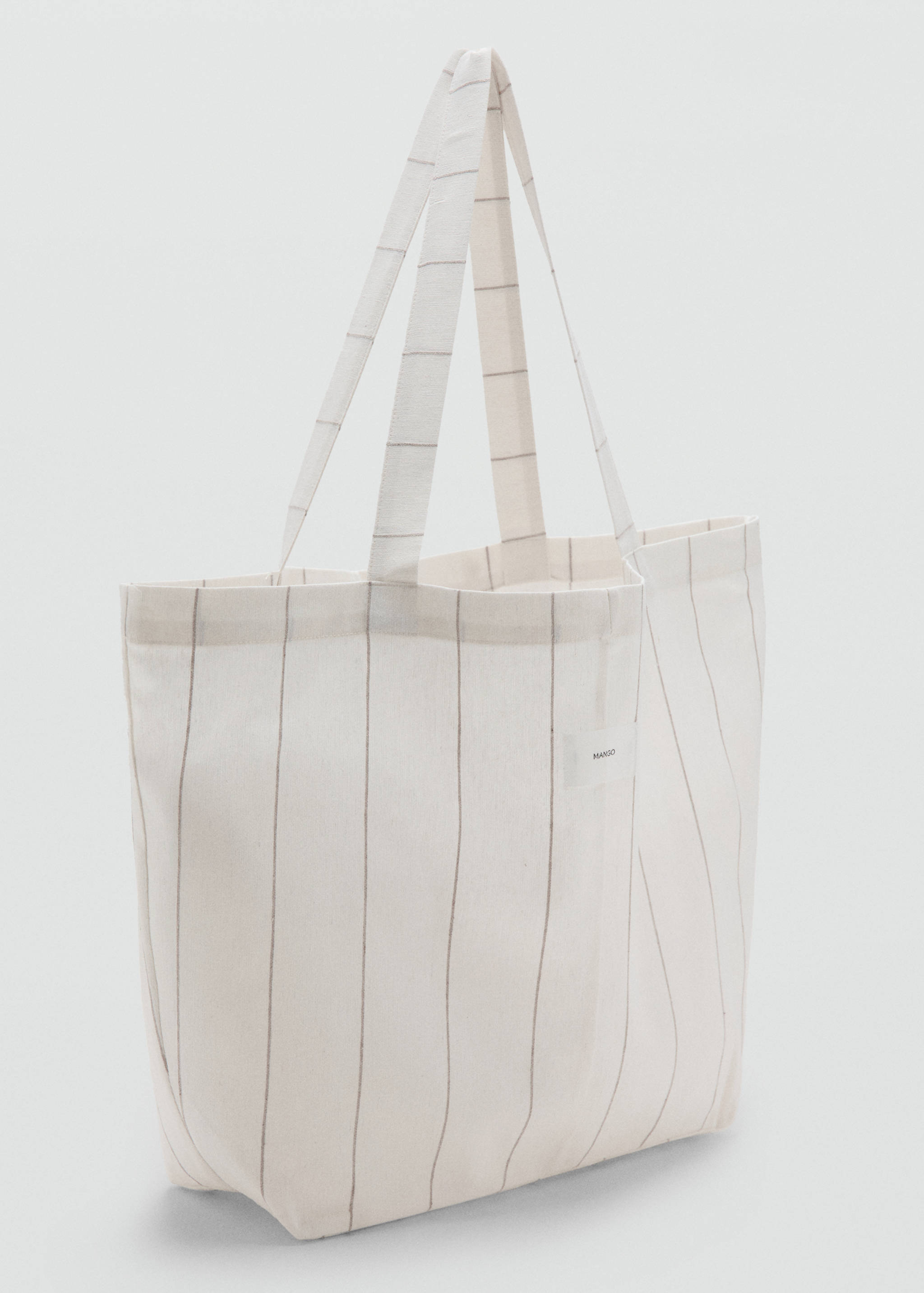 Striped tote bag - Medium plane