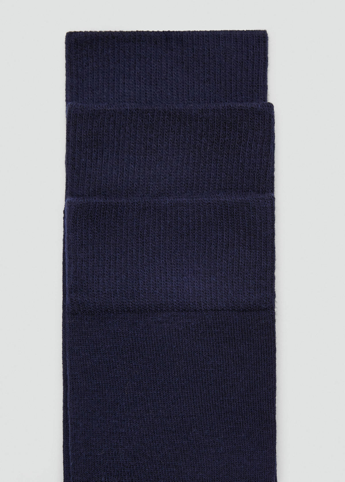 3-pack long cotton socks — Dark Navy