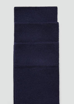 3-pack long cotton socks — Dark Navy 2