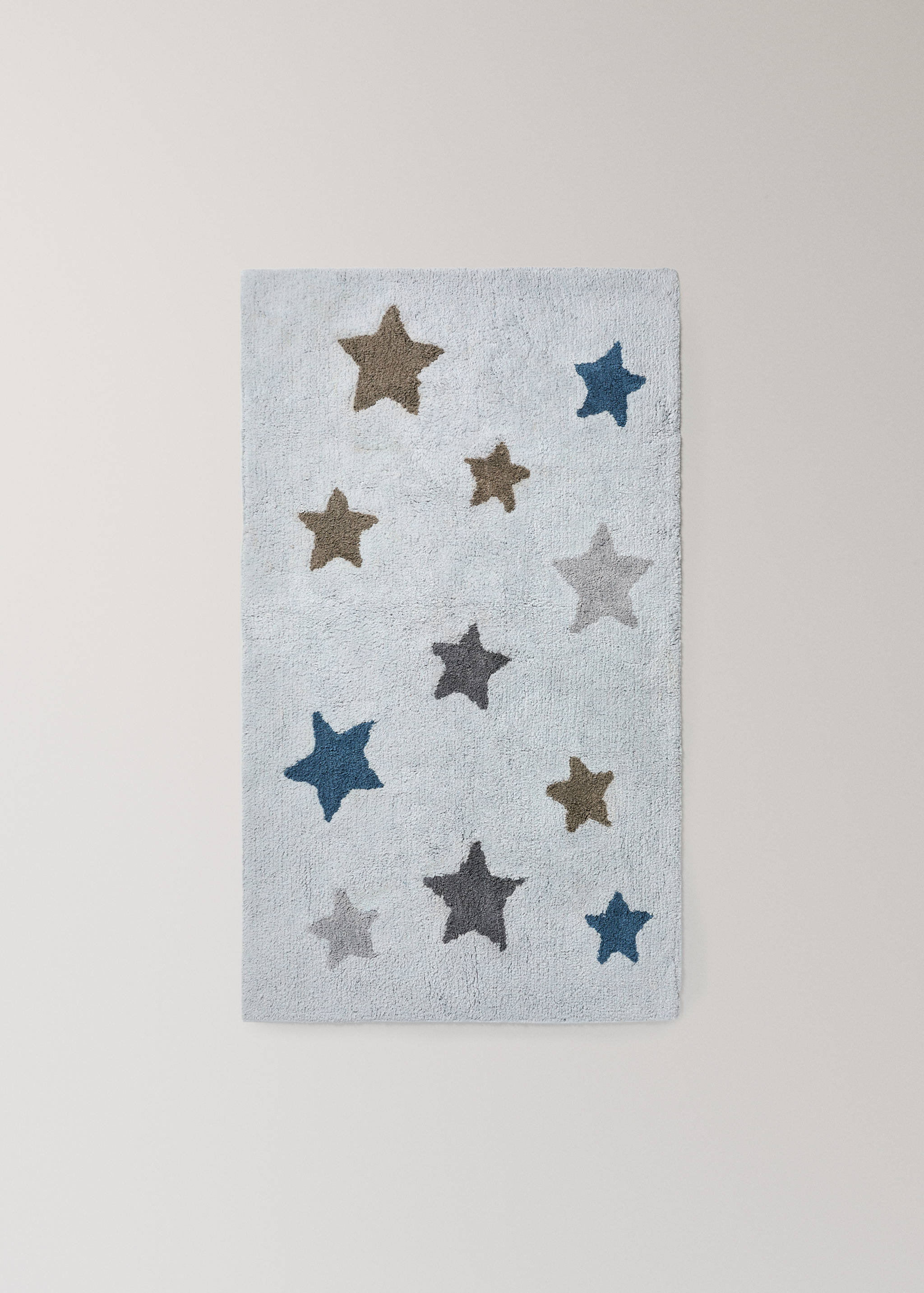 Children’s cotton rug with star print - Article without model