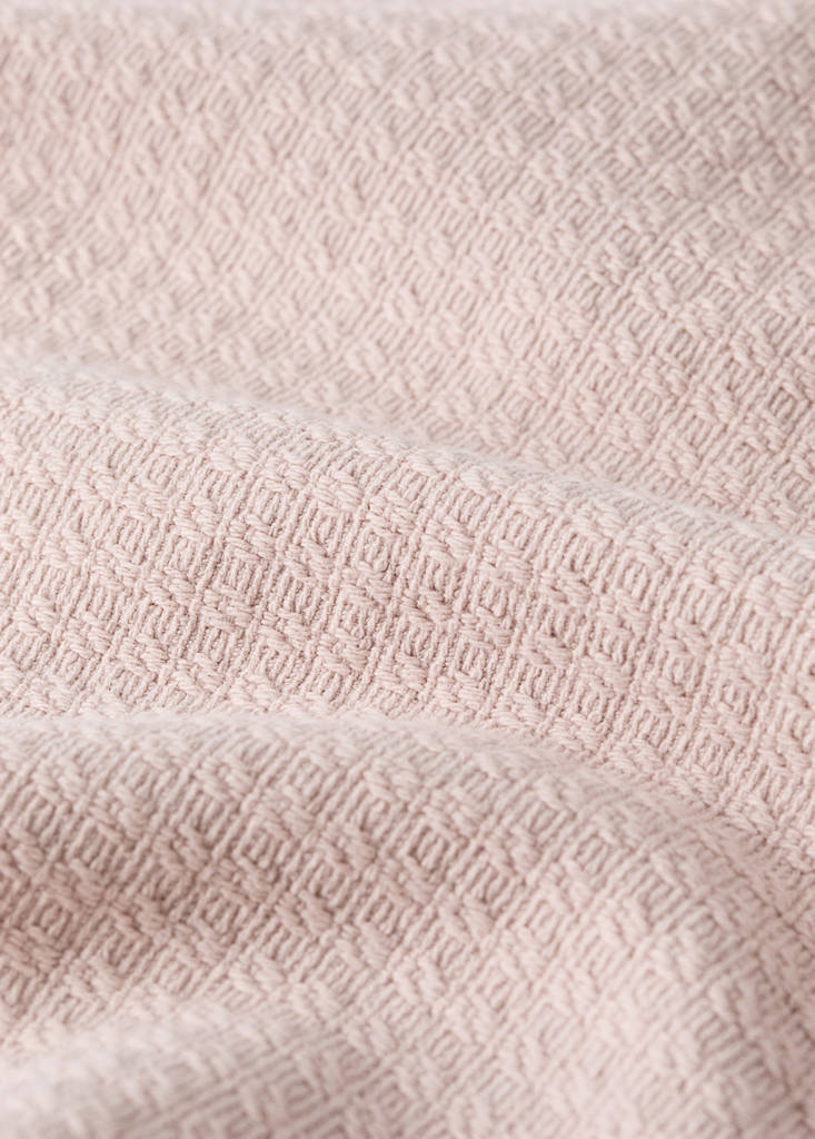 Jacquard-Baumwoll-Kinderbettdecke mit Volant für ein 90 cm Bett — Nude