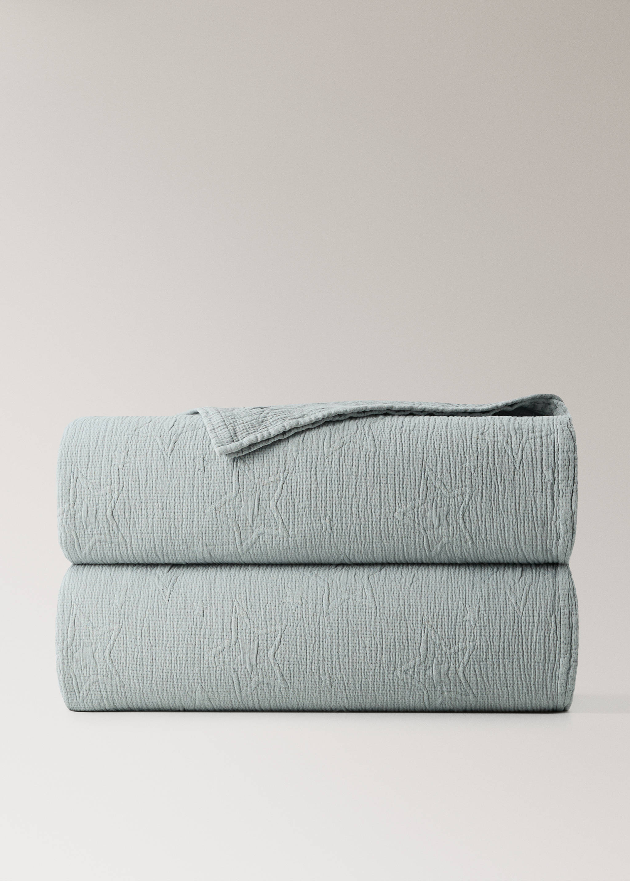 Jacquard cotton bedspread with stars for 90 cm bed - Article without model