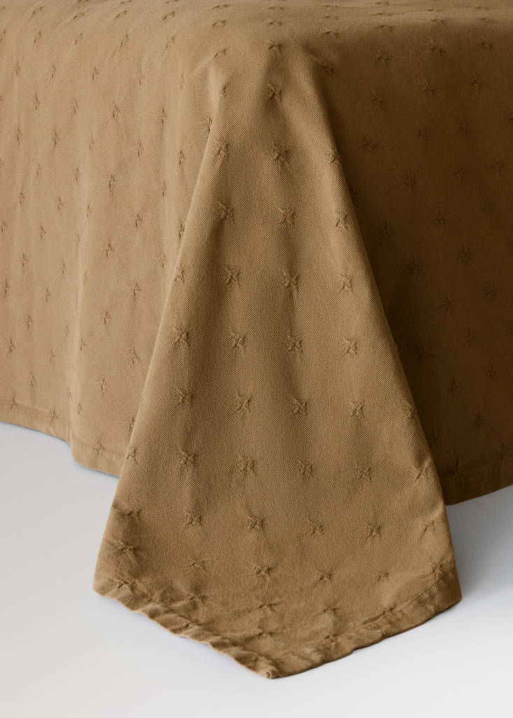 Kindertagesdecke aus Baumwoll-Jacquard für 90/105 cm Bett — Khaki