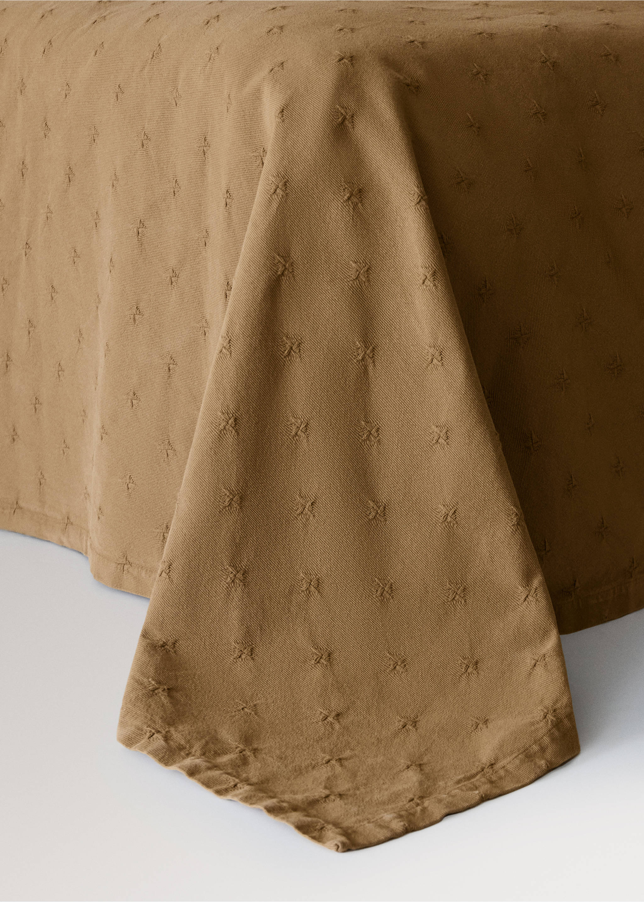 Couvre-lit enfant coton jacquard lit 90/105 cm - Détail de l'article 8, Kaki. Ref: 37031491-00.