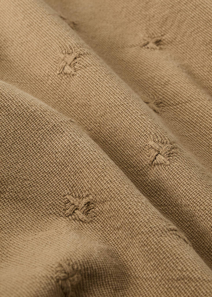 Kindertagesdecke aus Baumwoll-Jacquard für 90/105 cm Bett — Khaki