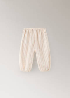 Striped pajama trousers — Nude 2