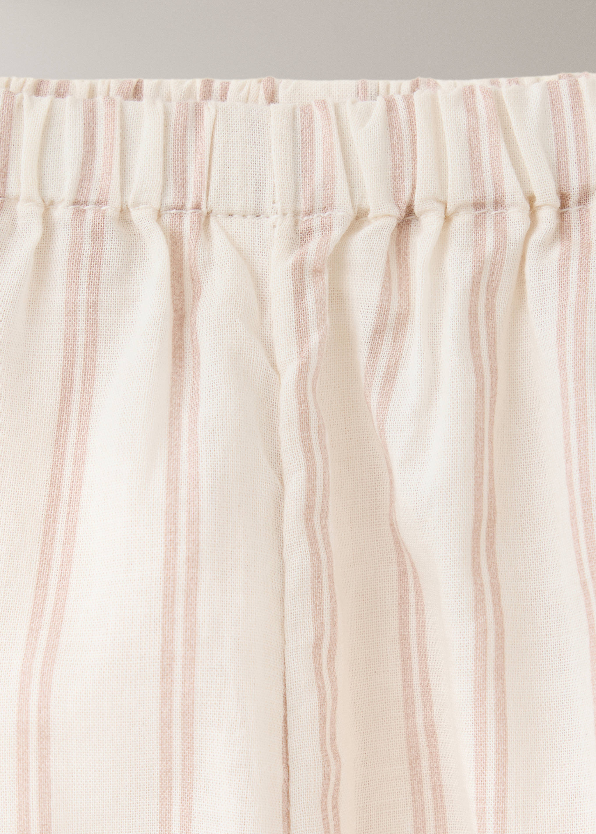 Striped pajama trousers - Details of the article 2